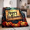 1pc Halloween Decorations Blanket, Lightweight Flannel Throw For Sofa, Bed, Travel, Camping, Livingroom, Office, Couch, Chair, And Bed,