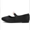 Modische Ballerinas für Damen Schleife Elegant Damen Loafers Schuhe mit niedrigem Absatz Schwarzes Leder Mary Janes Designer Schuhe Damen