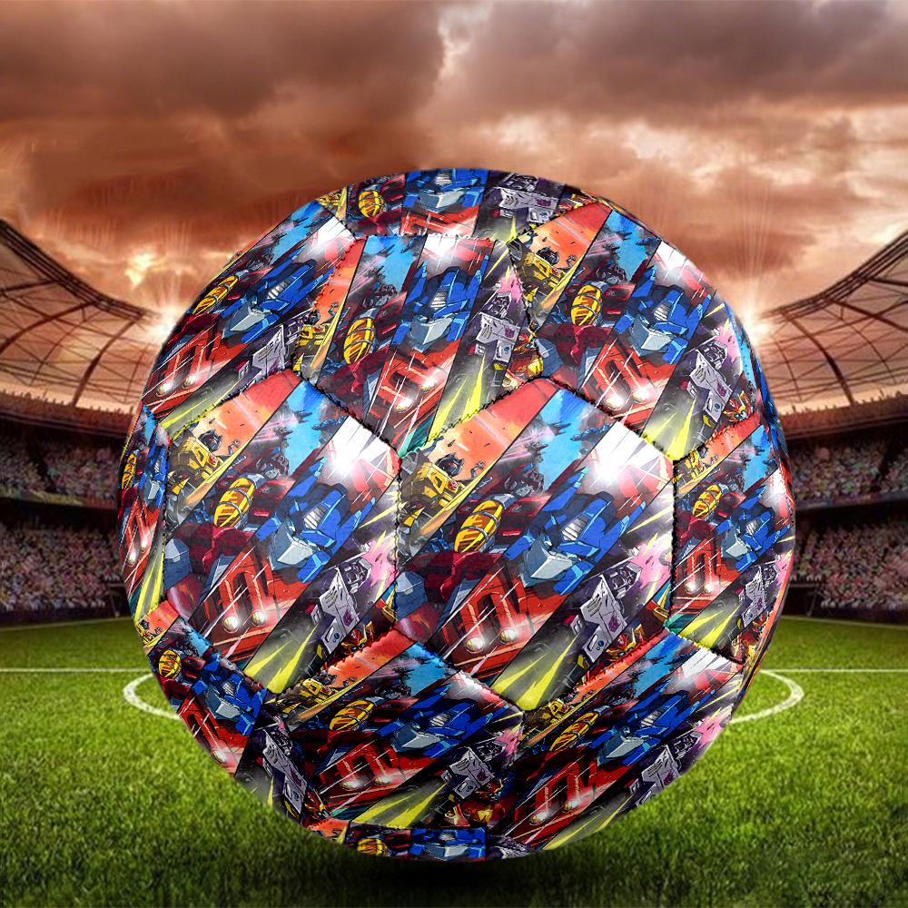 Transformers Print Size 5 Soccer Ball, Standard Match Football for Sports Game and Team Practice, Ideal Gift for Soccer Fans