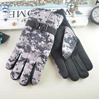 Klassische Camouflage warme Herrenhandschuhe, rutschfeste Handschuhe für Motorrad- und Elektrofahrradfahren im Freien, Straßenstände