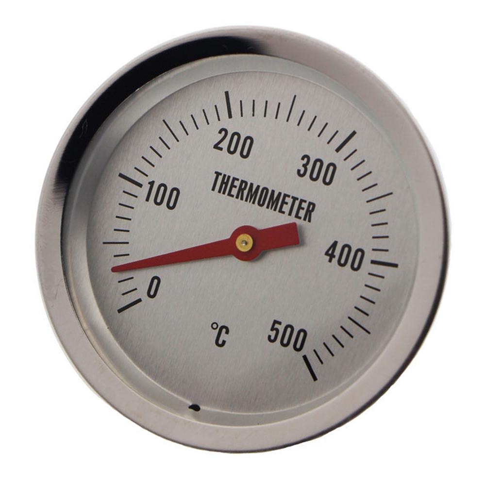 Stainless Steel Probe Bimetal Thermometer Stainless Steel Body Bimetallic Sensing Coil 7cm Probe Length For Stovetop