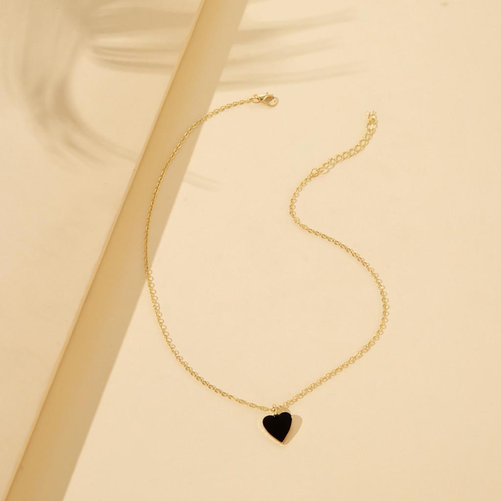 Multicolor Elegant Heart Necklace Fashionable Alloy Jewelry For Women Perfect For Autumn 2022