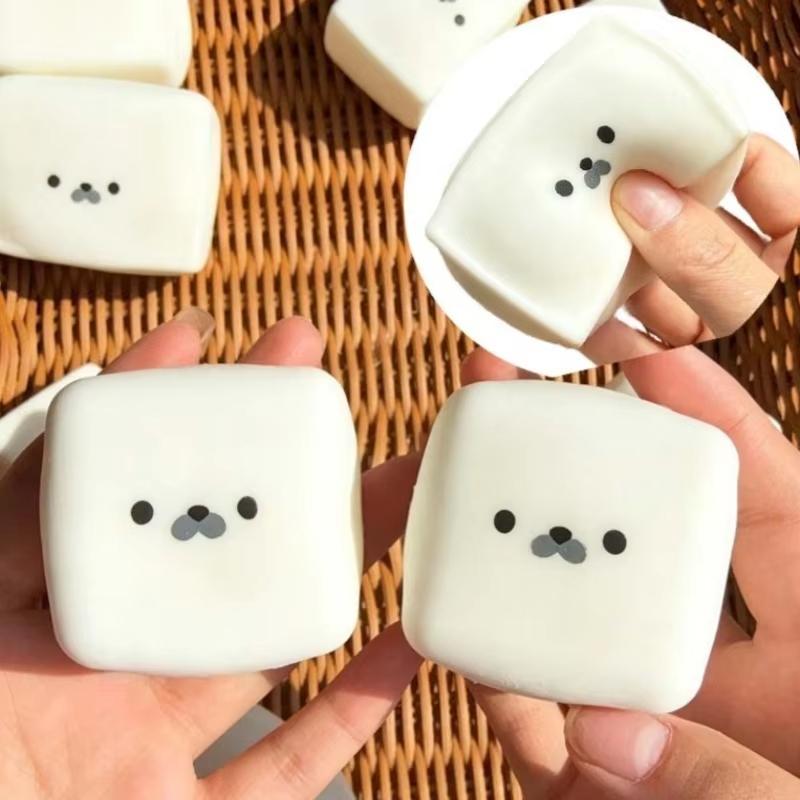 1/2Pc Anti Pressure Butter Stick Decompression Plush Toy Slowly Rising Soft Clay Squeezing Elastic Cheese Stick Prank Toy
