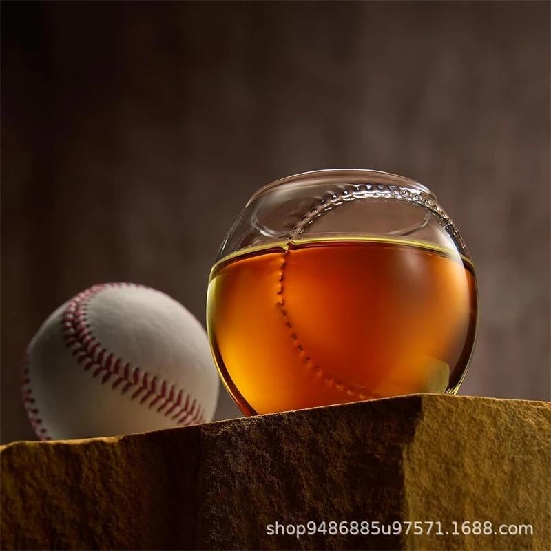 Individueller Weinbecher aus hochborosilicate Glas Sport Fußball und Baseball Personalisierte Tischdekoration für Party Geschenk für Ihn und Sie