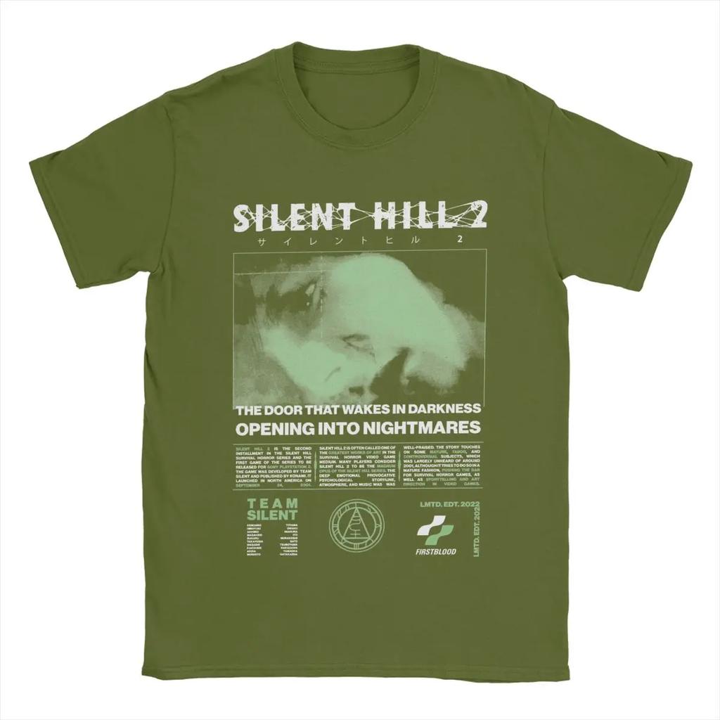 Silent Hill 2 T Shirts Cotton Clothing Casual Short Sleeve Round Neck Tee Shirt Adult T-Shirts