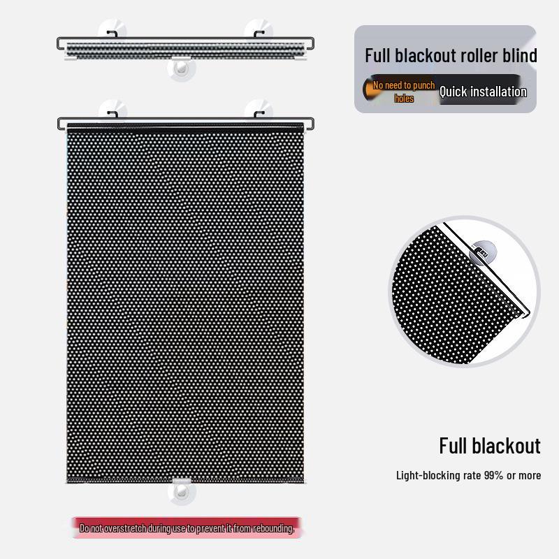Automatic Retractable Car Sunshade Roller Blinds for Summer Heat Insulation and Sun Protection