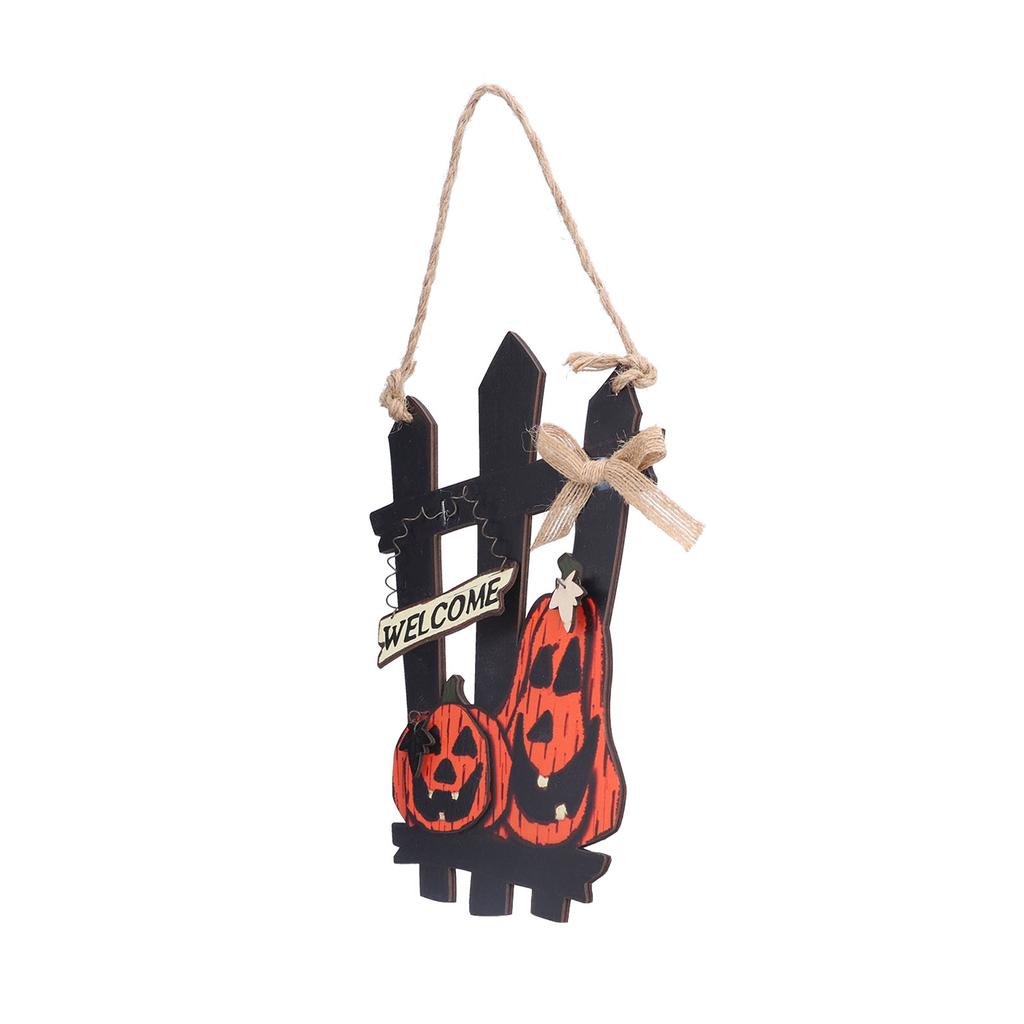   Festival Welcome Sign Wooden Lightweight Convenient Welcome Pendants for Halloween Decorations