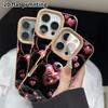 Phone Case: 2D Flat Lambskin Suitable for iPhone 18 17 16 15 14 13 Pro Protective Case, Heart-shaped Bear, Christmas and Halloween Gifts