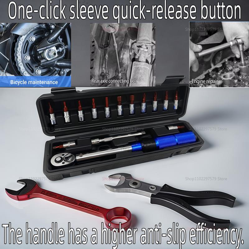 High Precision Torque Preset Wrench 2-24Nm Adjustable Ratchet Quick Release Tool for Automotive Mechanical Repair