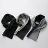 Prodigal Cashmere Reversible Scarf for Men Black and Charcoal 100% One-Loop (Free Size, Gray)