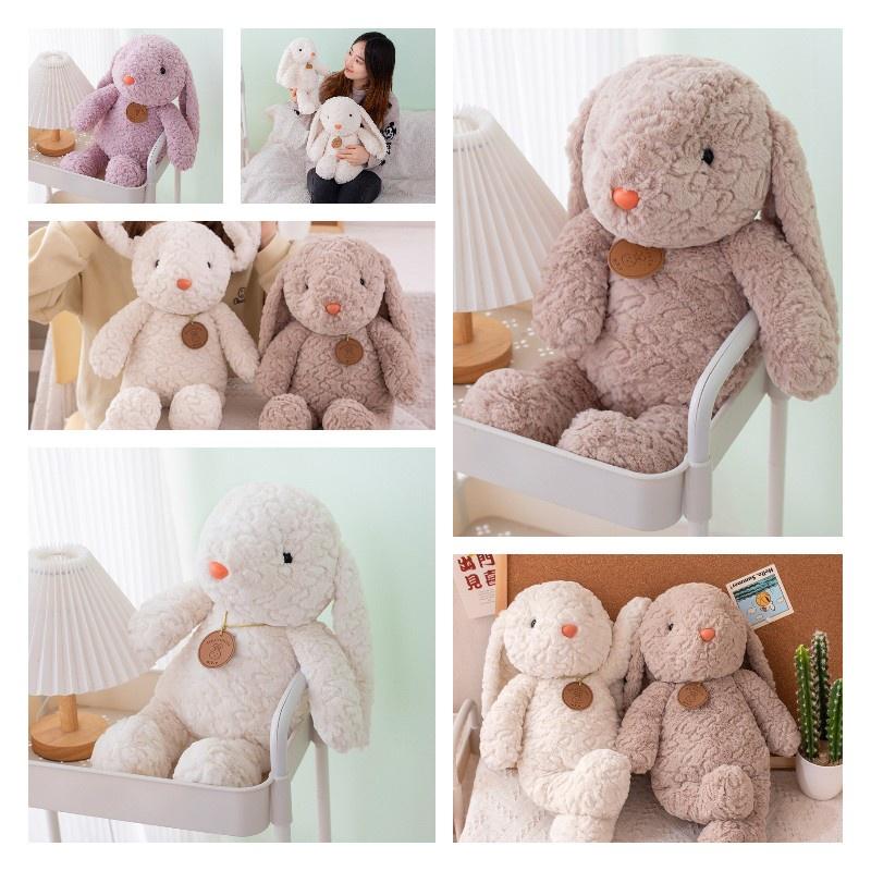Adorable Long-haired Plush Bunny Toy For Kids 35cm And 50cm Sizes Available
