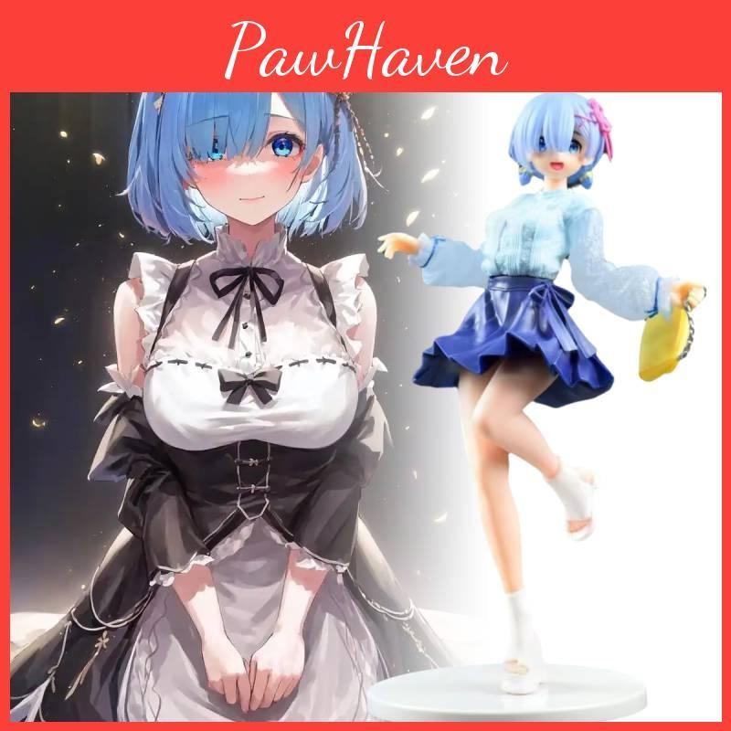 Zero From To Another World Rem Figurine Jk Skirt Anime Model Toys Gift Statuary