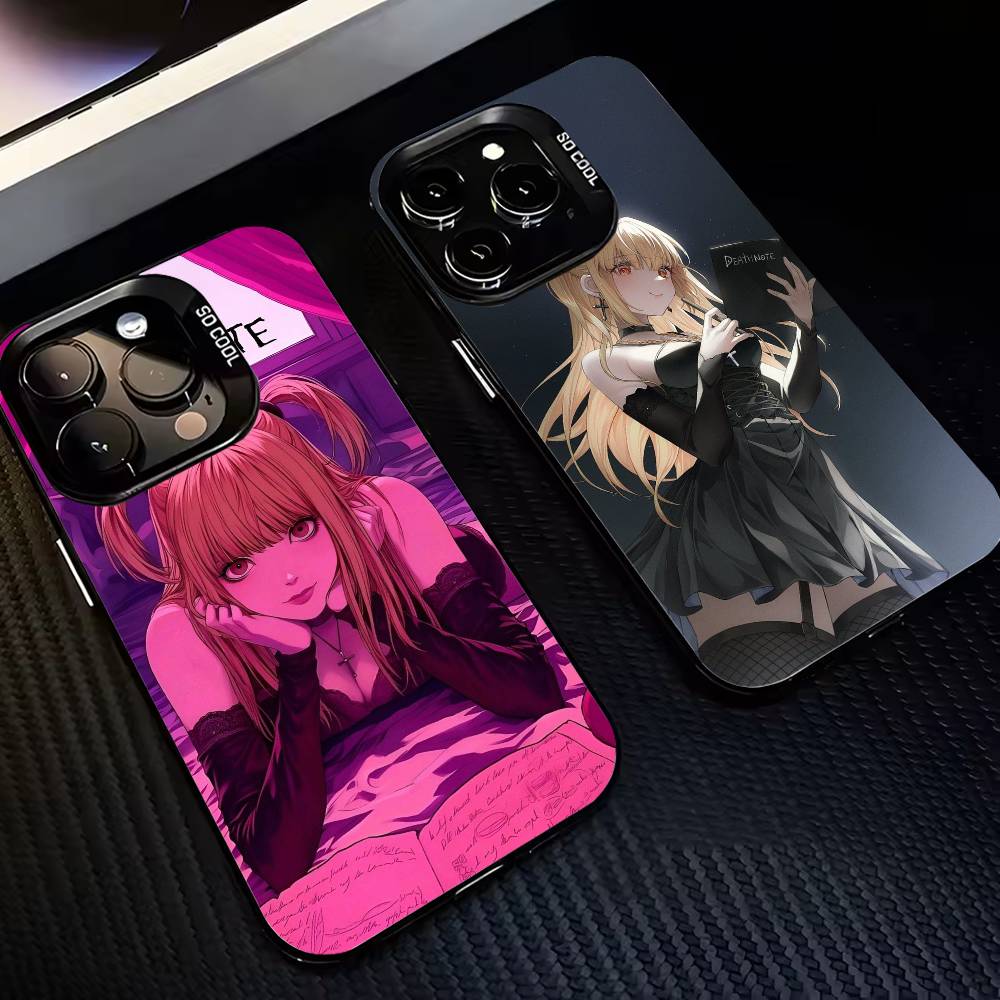 Death N-NoteS M-MisaS A-Amane-es Phone Case For iPhone 17,16,15,14,13,12,11 Plus,Pro Max,Colorful Silver Phone Case Funda Cover