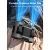 Portable Waist Clip Fan Wearable Mini USB Rechargeable Hanging Fan For Outdoor Working Double Air Outlet Waist Fan 20000Mah