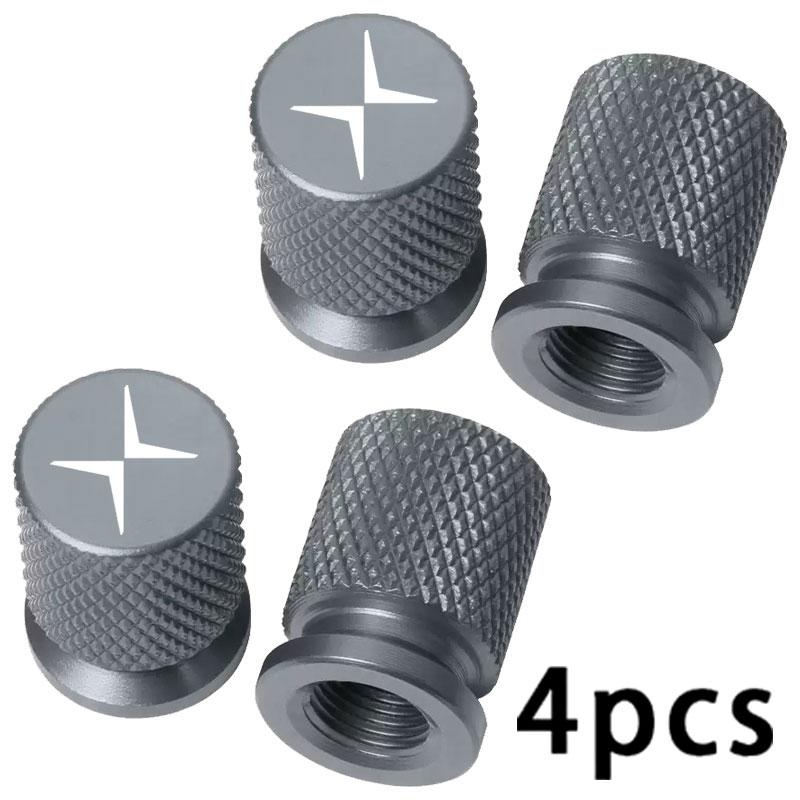 4PCS Colorful Car Accessories Car Tire Valve Cap For Volvo Polestar 1 Polestar 2 Polestar 3 Polestar 4 Polestar 5