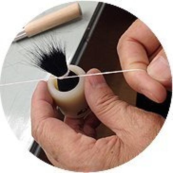 Makeup Brush Shadow Liner Brush Made in Japan (Round Flat)