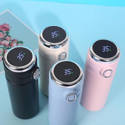 1ks 420ML Inteligentní termoska z nerezové oceli Láhev na vodu Led digitální displej teploty Kávové termohrnky Inteligentní izolační šálky