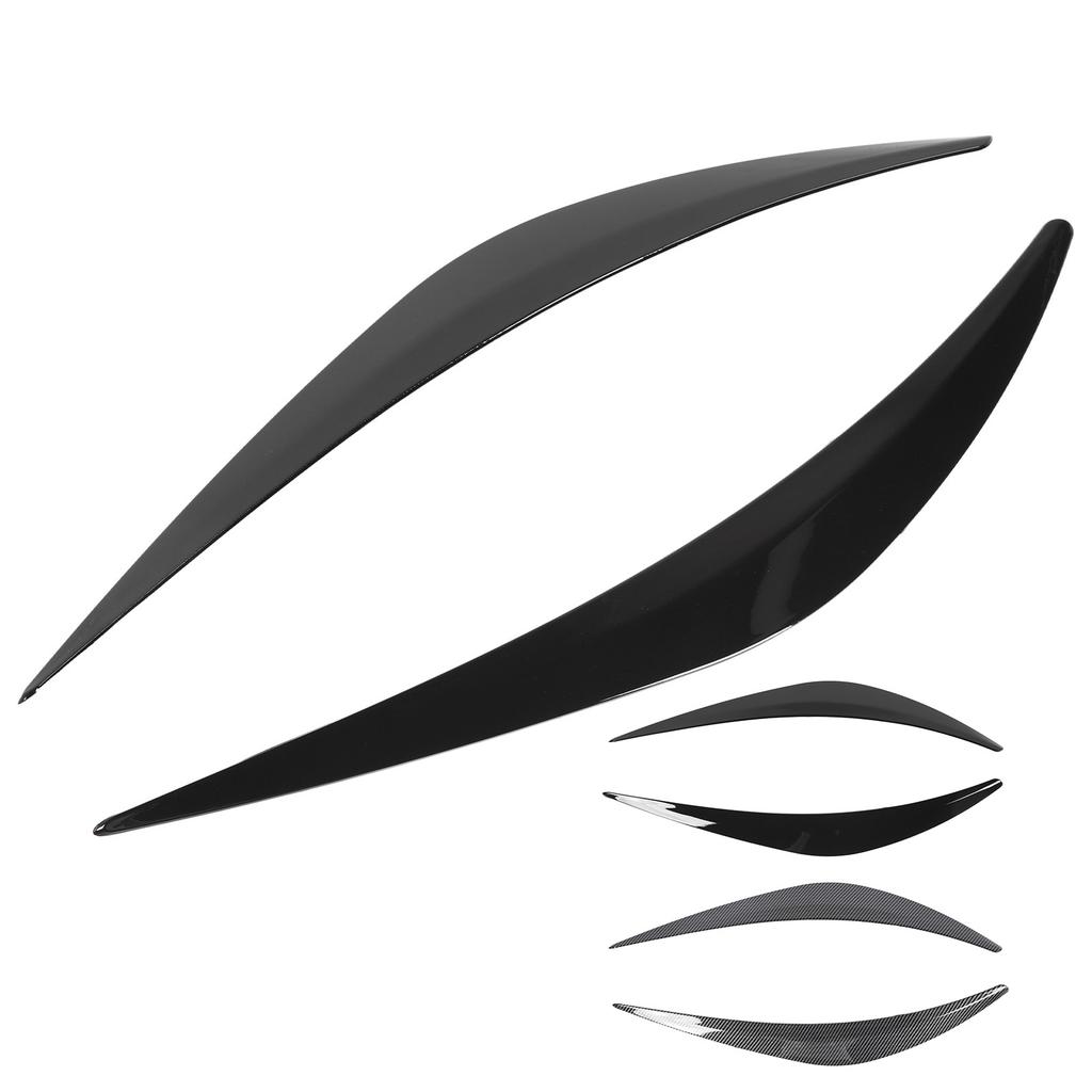2Pcs Front Headlight Eyelid Lightweight Easy To Install Fade Resistant Headlamp Eyebrow Cover Protective for Q50 2014 To 2025