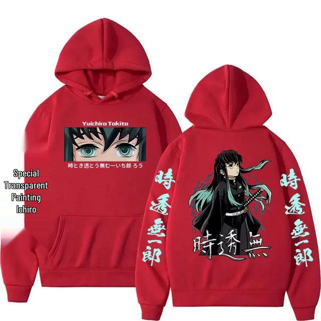 Unisex Tokito Muichirou Anime Mikina - Volná Mikina pro Muže a Ženy