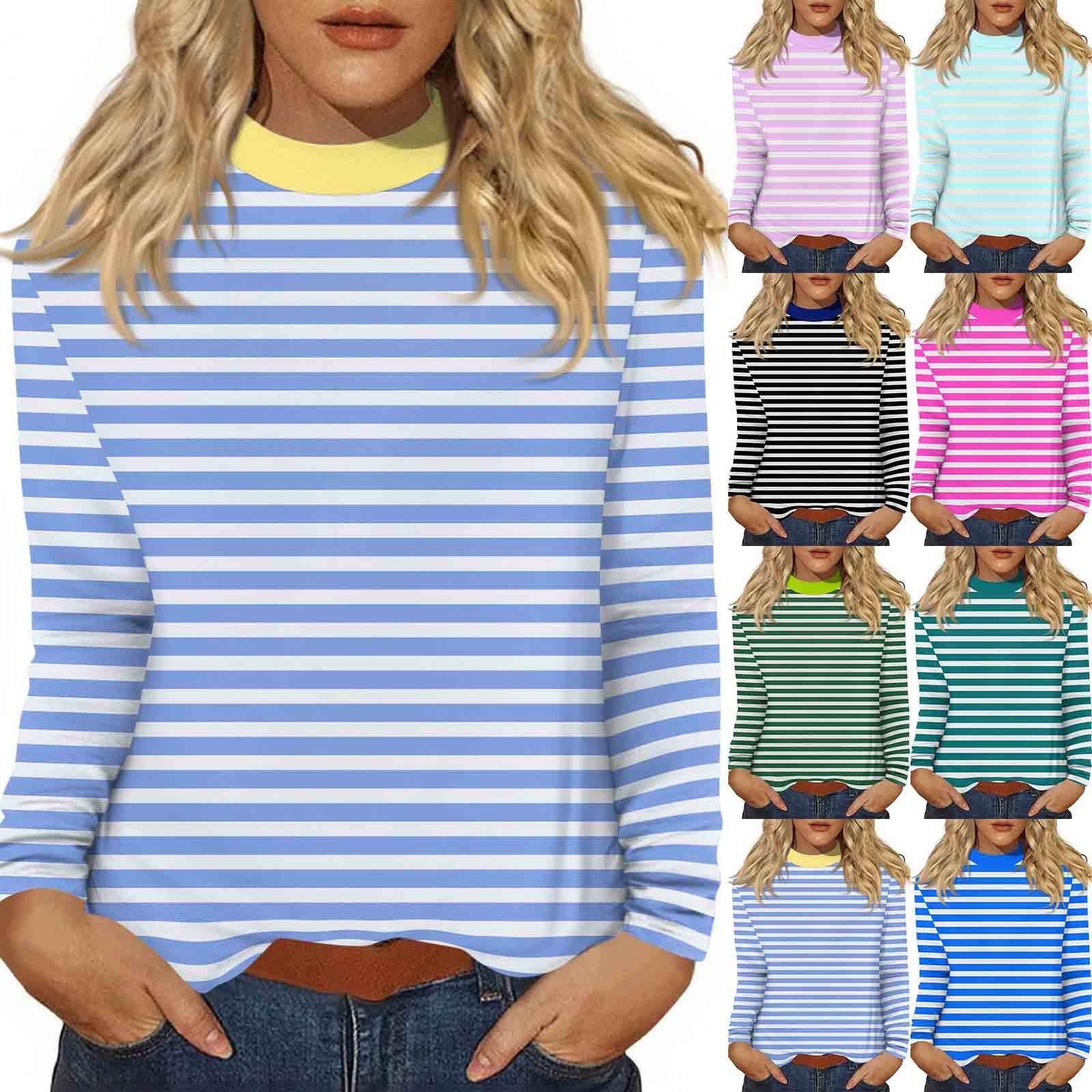 

Women s Daily Casual Long Sleeve Mid Collar Top L рожевий