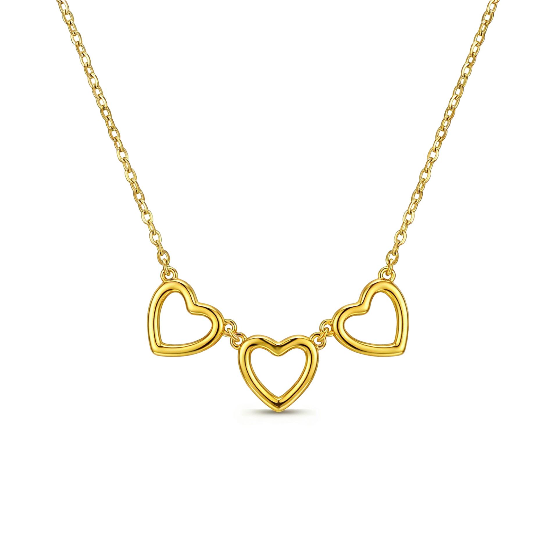 

S925 Sterling Silver Heart Necklace for Women - Elegant High-End Clavicle Chain Pendant 925 Silver золотой