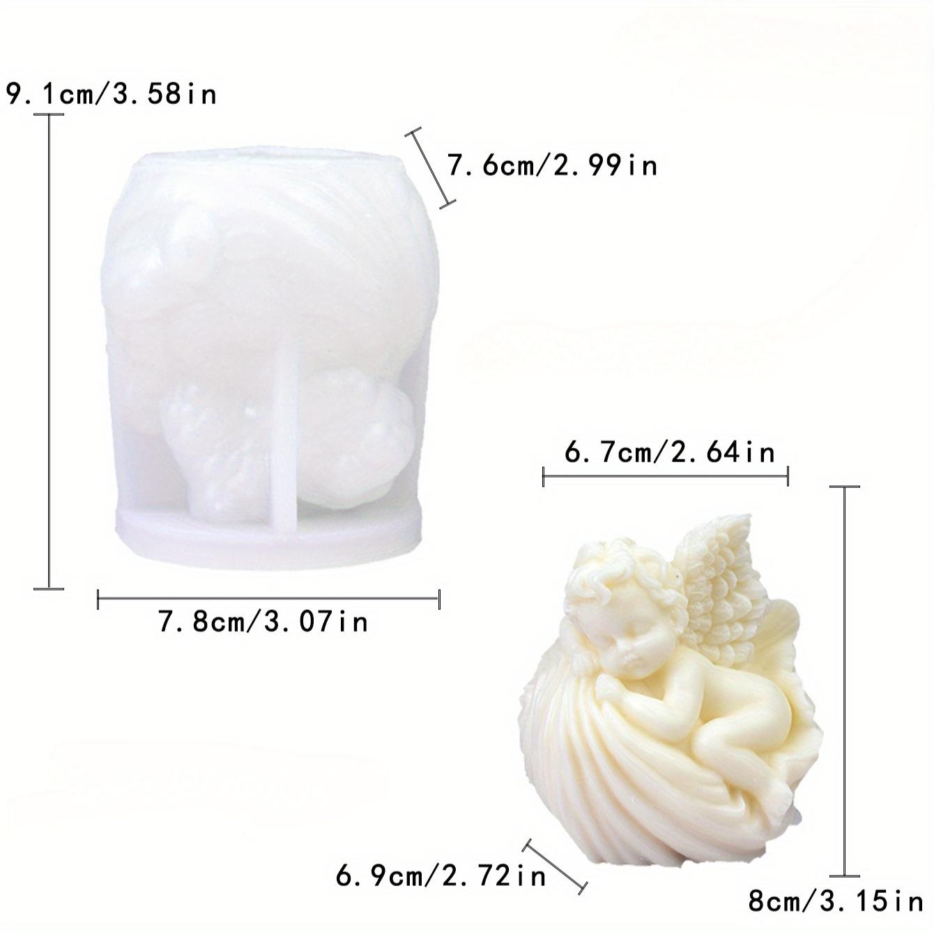 

1шт 3D роза ангел форма силиконовая форма ангел свеча форма декоративная свеча гипс смоляная форма DIY ароматный камень форма ручная работа