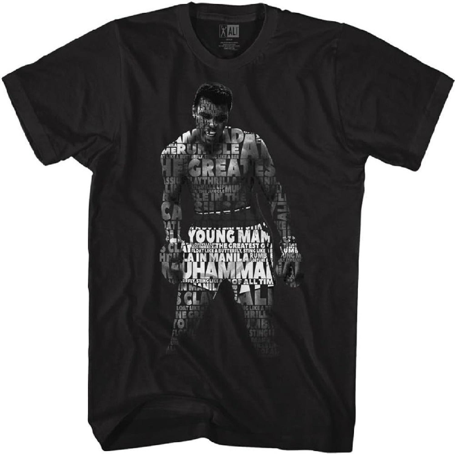 

Muhammad Ali 60s Goat Greatest Boxer Quote Me Black Adult T-Shirt Tee XXXXXL різнокольоровий