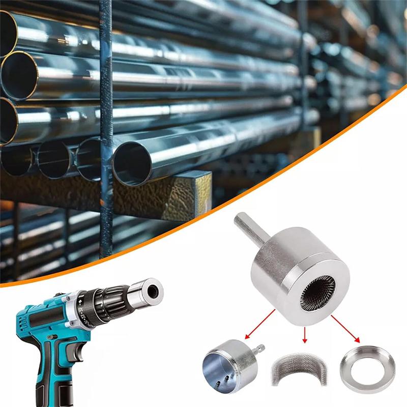 1pc 15/22mm Copper Tube Cleaning Brush Multi-Purpose Plumbing Pipe Power Drill Metal Cleaning Tools With 1 Replace Brush