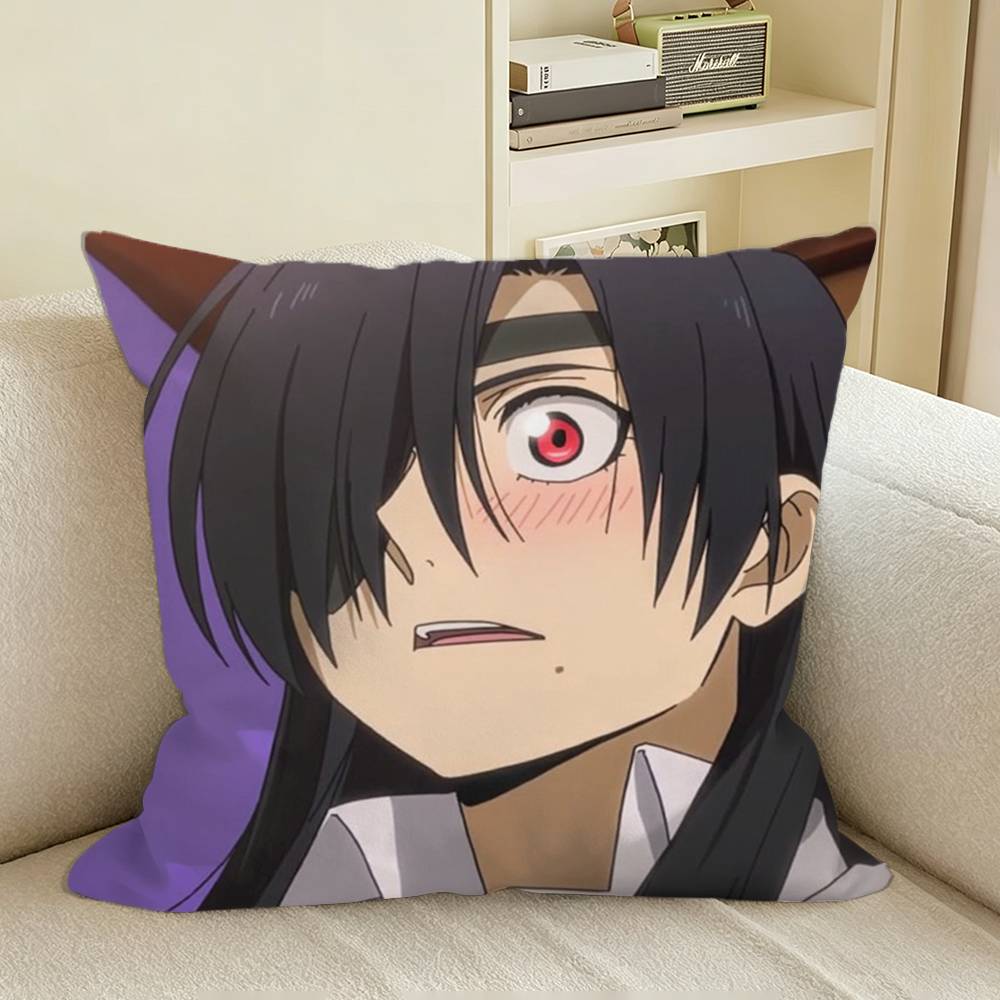 Yuru Anime Yomi no Tsugai Square Sofa Pillow Cover Solid Color Living Room Home Decor Cushion Case