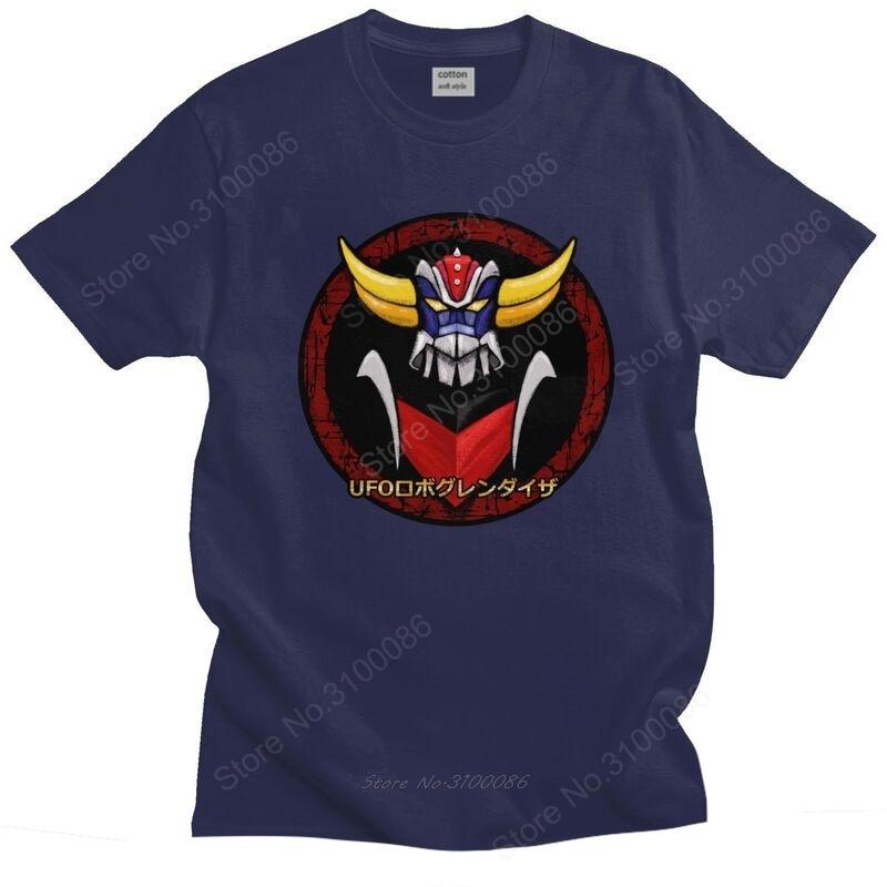 Grendizer Ufo Robot T Shirt Unisex Short Sleeve Goldrake Mecha Anime Tshirt Graphic Tee Tops Preshrunk Cotton Regular Fit Tshirt