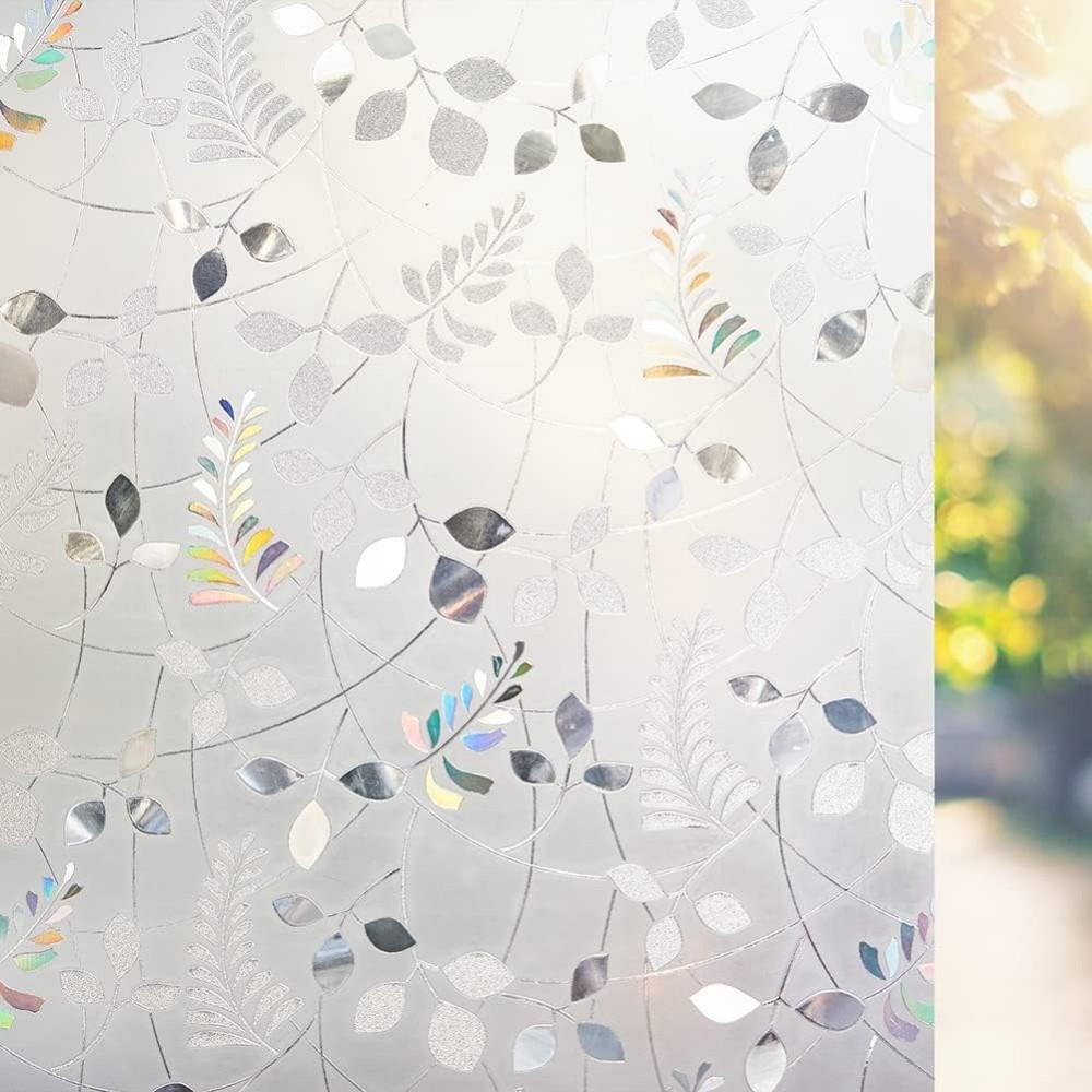 

Защитная пленка для окон, витражная статическая пленка для стекла, 3D декоративная цветная стеклянная наклейка для раздвижной двери дома 30x100cm