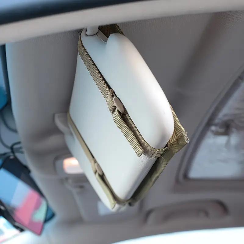 Durable MOLLE Car Visor Organizer Tactical Storage Bag Heavy-Duty Sun Shade Pouch for Trucks SUVs Driving and Outdoor Adventures