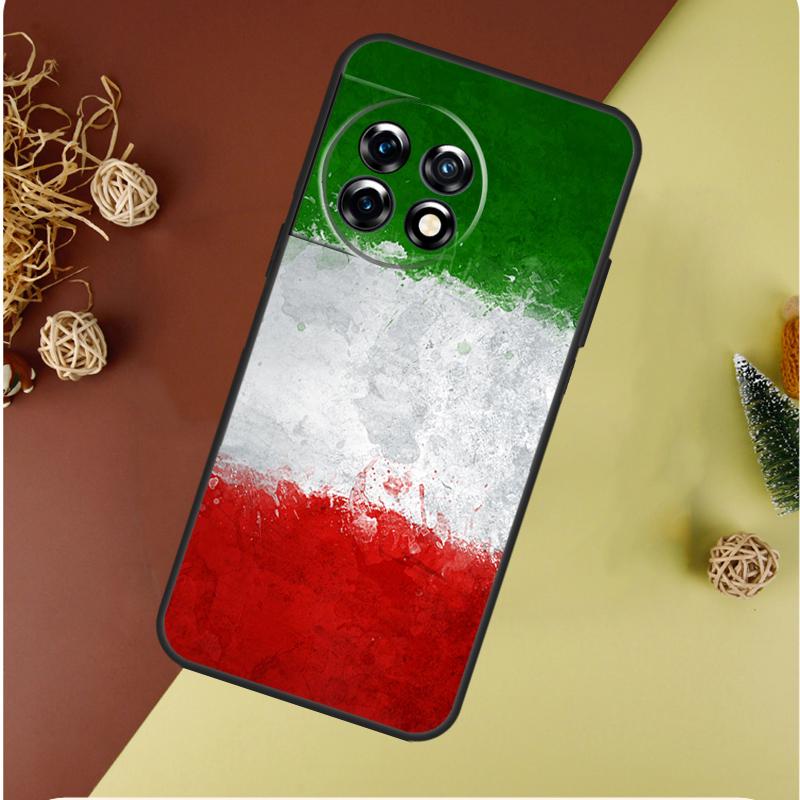 Italian Italy Flag For OnePlus 13 13R 12 12R 11 9 10 Pro 8T 9RT 10T 10R Nord 4 CE 2 3 Lite N20 N30 Phone Case