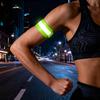2Pcs LED Light-Up Armband High Visibility Luminous Reflective Safety Band Adjustable Outdoor Night Walking Running Riding
