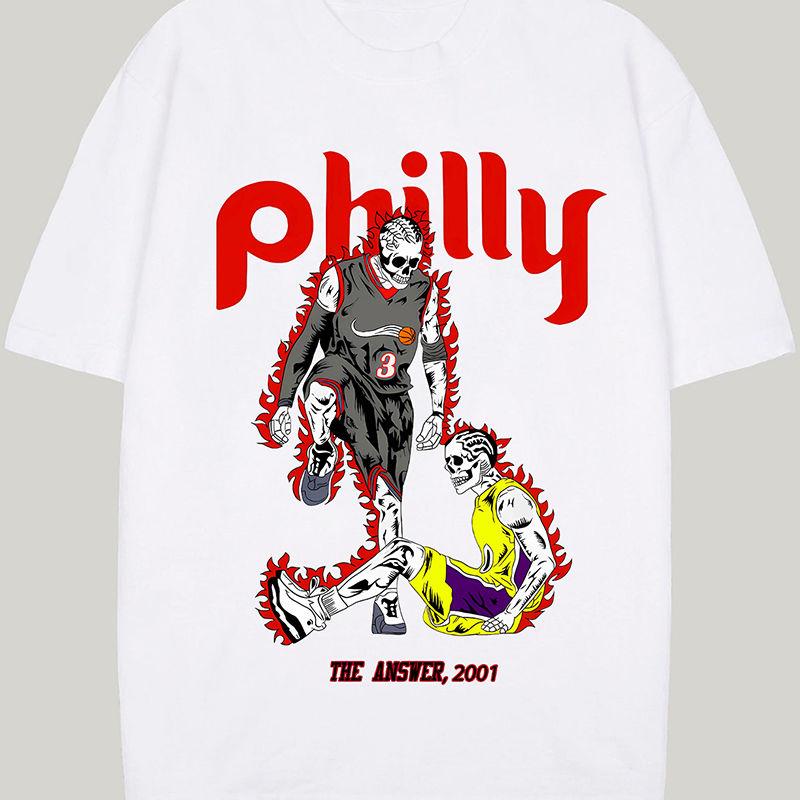 

Летняя Свободная Хип-хоп Уличная Модная Футболка с Коротким Рукавом и Принтом Баскетбола Американская Звезда Мужская Высококачественная Хлопковая Футболка S