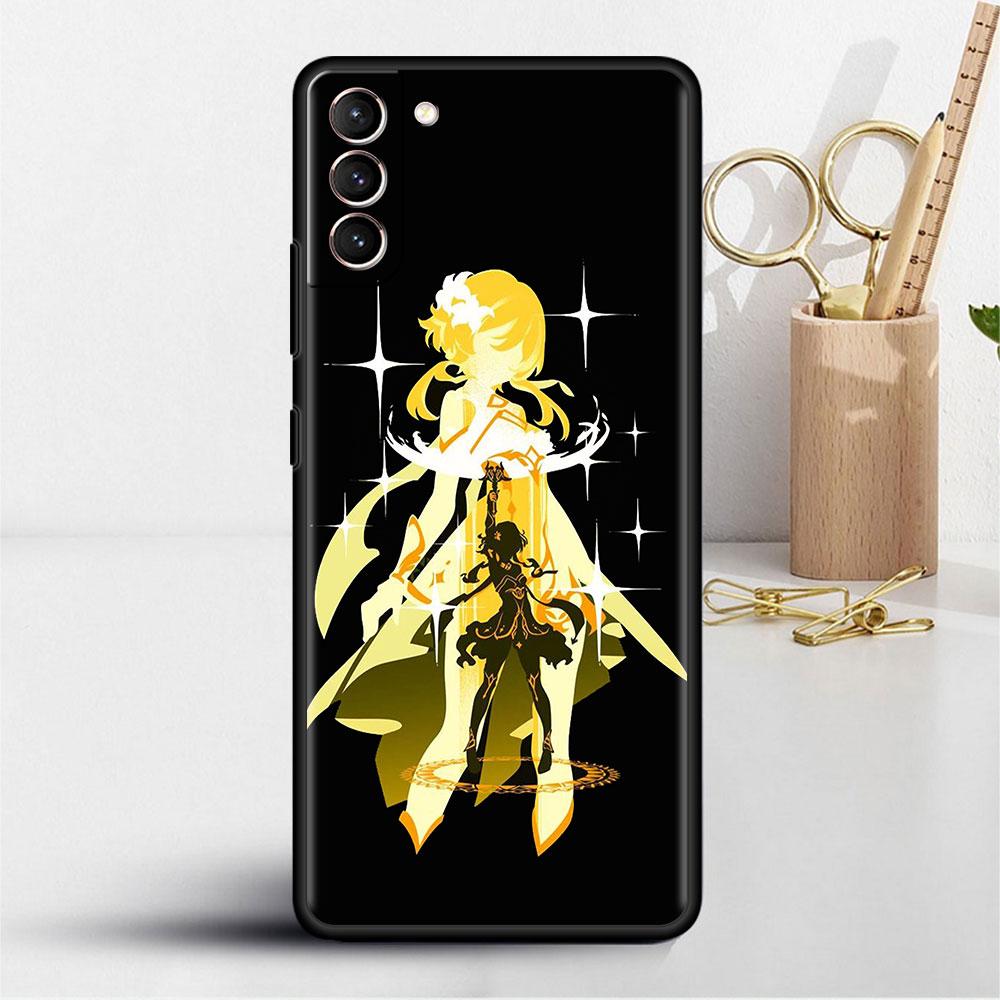 Case For Samsung Galaxy S20 S22 Ultra S21 FE S10 S9 Plus Note 20 10 Lite 9 Soft Phone Cover Shell Anime Genshin Impact Cool