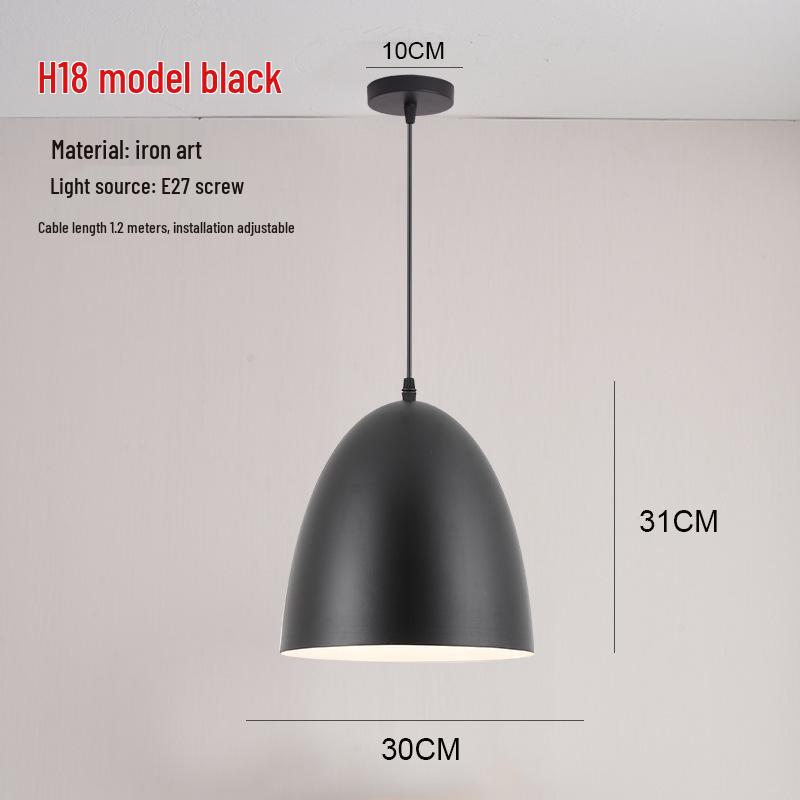 Retro Industrial Pendant Light - Nordic Style for Dining and Office Spaces
