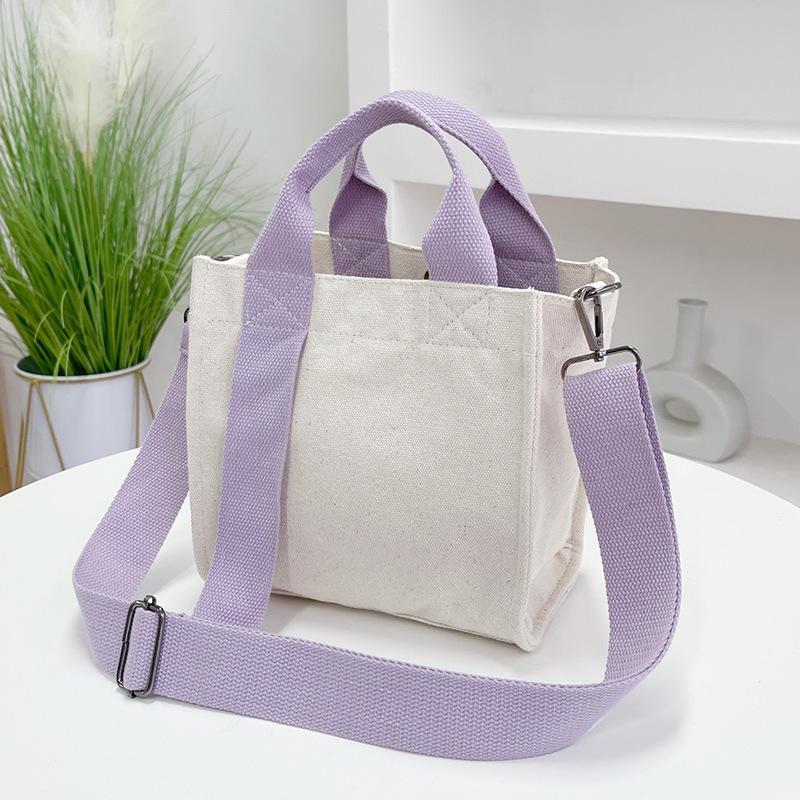 Plátěná taška přes rameno crossbody přenosná literární malá svěží trendy módní všestranná taška na bento dojíždějící nový produkt