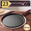 Thickened Cast Iron Non-Stick Flat Frying Pan