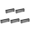 5pcs Terminal Block Barrier Strip Dual Row TB 15A 600V M3 Screws High Tenacity Wire Barrier Block 6 Positions(1506)