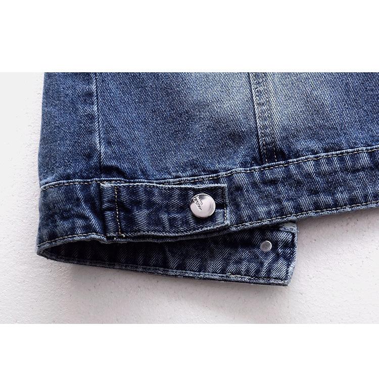 Women Denim Vest Pearls Spring Autumn Jeans Jacket Sleeveless Loose Short Coat Waistcoats Streetwear Female