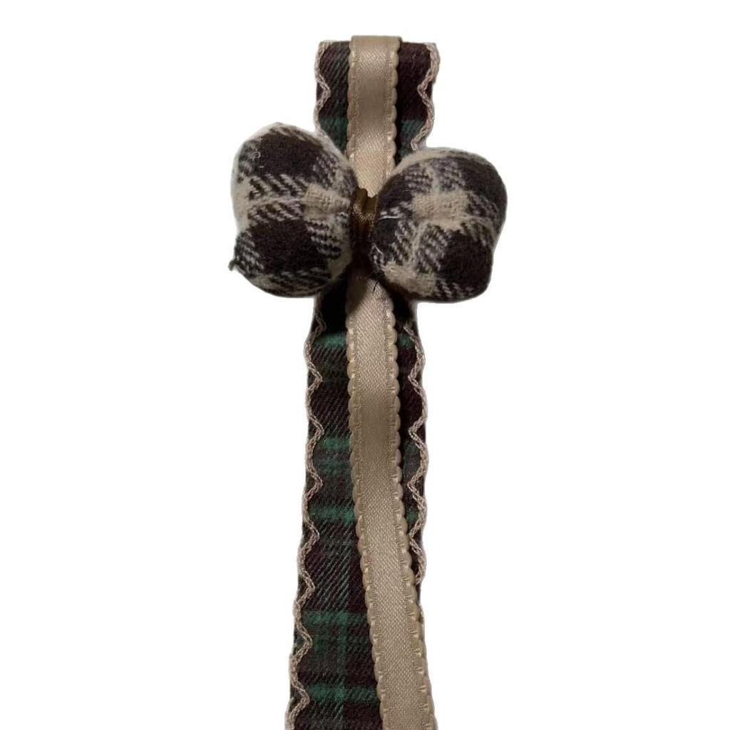 Multi-color Plaid Bow Lanyard Pendant: Hair & Bag Accessories, Clothing Ornaments - Hot Selling!