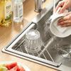 Waterproof Dish Drying Rack Anti-rust Sink Drain Shelf Sink Storage Holder  Laundry Room