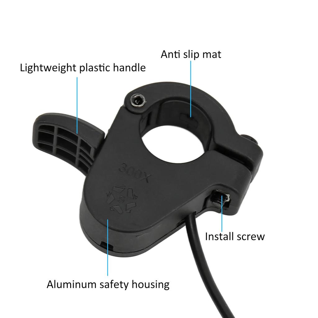Electric Bike Thumb Throttle Bike 300X Speed Regulater Accelerator Conversion Part with Common Connector