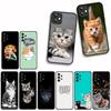For Samsung Galaxy A07 A13 A12 A23 A42 A50 A51 A52 A53 A70 A71 A72 A21S A04 Note 20 9 8 10 Phone Cover Case Cute Cat Meow