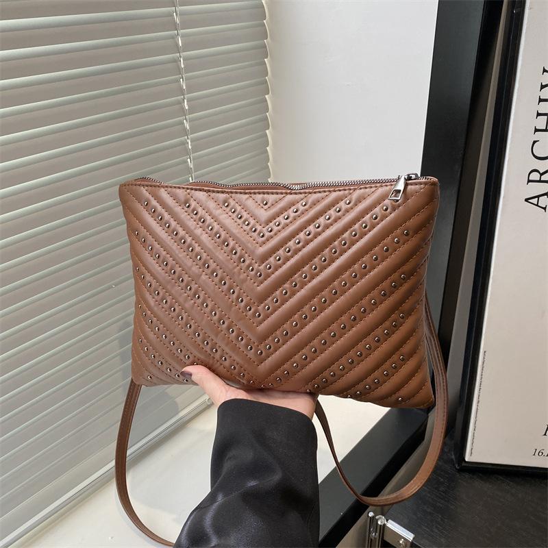 Oblique Span Envelope Women's Large Bag Casual Retro Fashion Messenger Small Square Bag New Personalized Women's Shoulder Bag