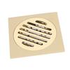 Square Floor Drain Bathroom Shower Waste Grate Brass Constructed Strainer Home Attachment