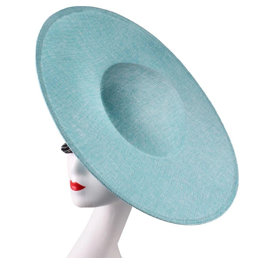 Fashion 40cm Fascinators Base Big with Clip Hair Accessories Hat DIY Women Wedding Headpiece for Cap Supplies