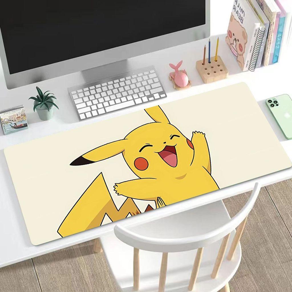 Pikachu Cute Mouse Pad HD Printing Large Seaming Waterproof Mouse Pad Antislip Gaming Mouse Pad