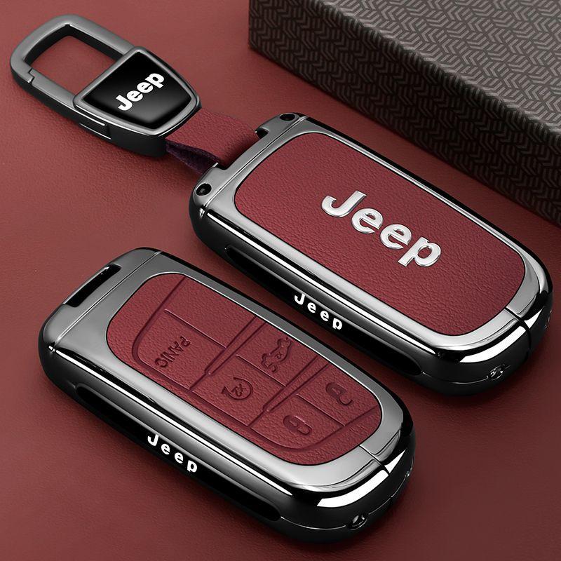 Mpxf10 Metal Car Smart Key Case Cover Shell For Jeep Grand Cherokee WK2 KL Wrangler JK Renegade Commander Compass 2018 2022 Accessories